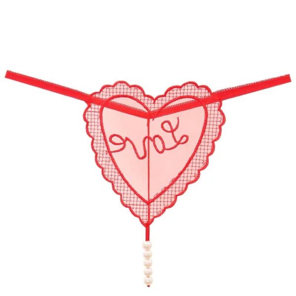Lace Love-Letter Thongs Panties